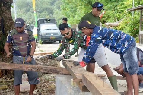 Personel Lanud Dumatubun Berpartisipasi Sukseskan Tmmd Ke Ohoi