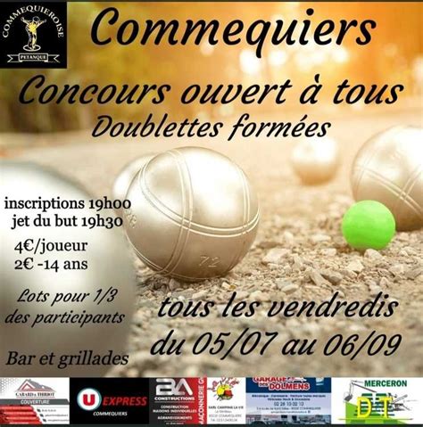 Concours De P Tanque Ouvert Tous Commequiers Septembre