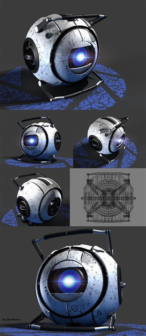 Made A 3d Model Of Wheatley Portal 2 Giant Bomb