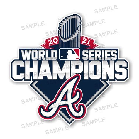 Atlanta Braves 2021 World Series Champions Precision Cut Decal