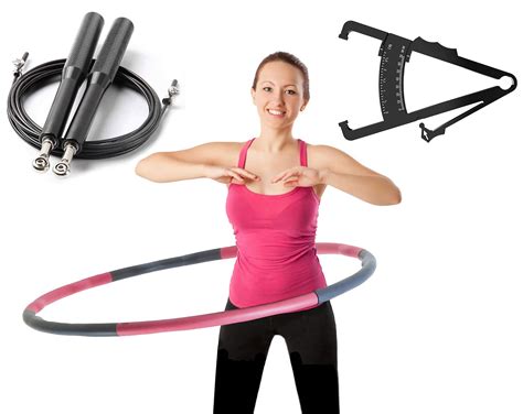 Buy 2 Lb Weighted Hoola Hoop For Adults Exercise Jump Rope And Caliper