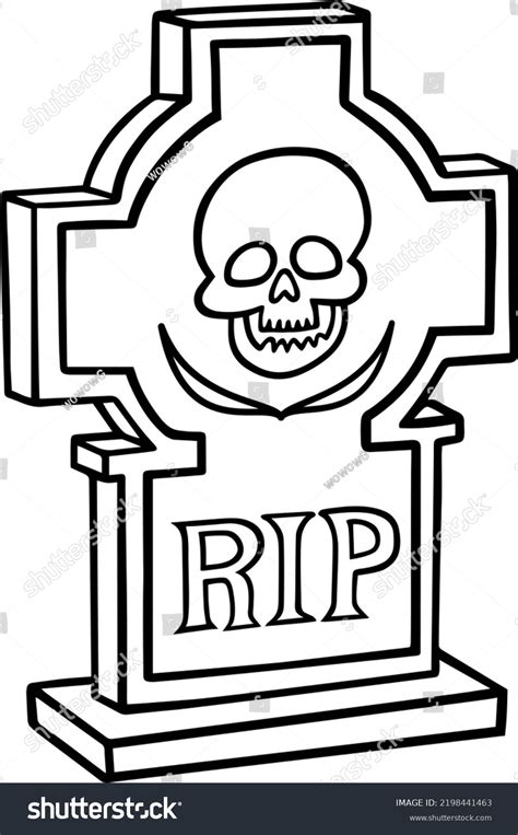 Death Head Gravestone: Over 527 Royalty-Free Licensable Stock Vectors ...