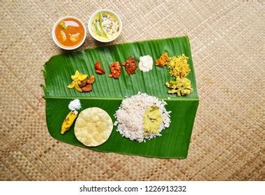 Traditional Onam Sadhya Rice Sambar Rasam Stock Photo 2196357301 ...