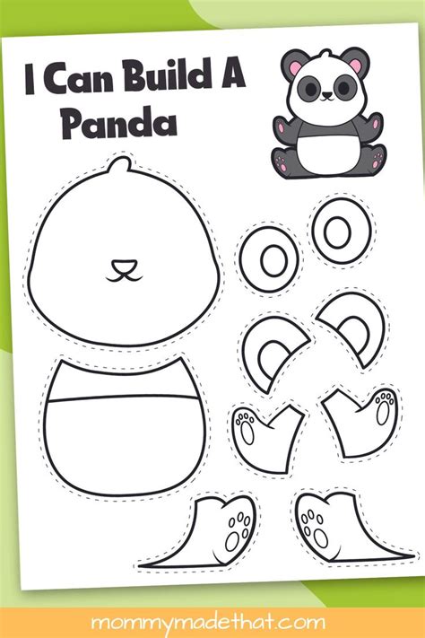 Printable Panda Craft Template Grab The Cutie For Free Panda Craft