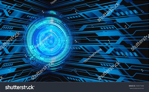 digital data background blue abstract light stock vector royalty