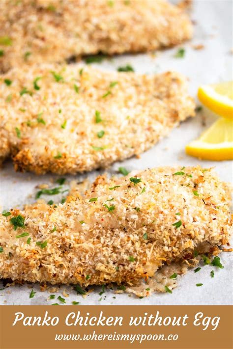 Breaded Chicken Without Egg With Panko Where Is My Spoon