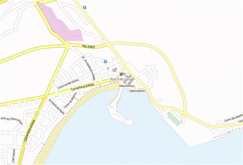 Port De Alc Dia Stadtplan Mit Luftansicht Und Hotels Von Mallorca