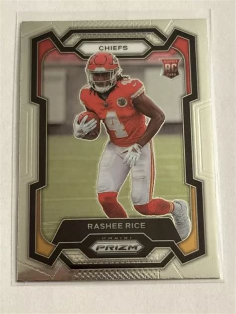 2023 PANINI PRIZM Football RASHEE RICE ROOKIE CARTE RC 350 Kansas City