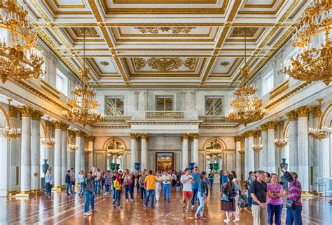 St George Hall Museo Dell Ermitage St Petersburg Russia Fotografia