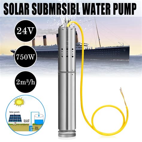 Wolike DC24V 36V 750W Max Head 60m Solar Powered Pump Submersible Bore