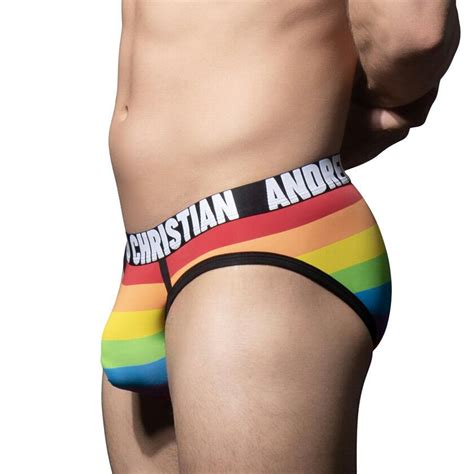 AndrewChristian Pride Stripe Brief w ALMOST NAKED レインボー プライド オルモスト