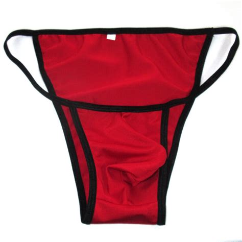 K448 Colored Sexy Mens Tanga String Bikini Bulge Pouch Swim Bikini EBay