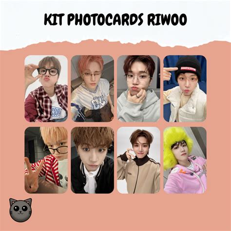 kit photocards fanmade boynextdoor riwoo shopee brasil
