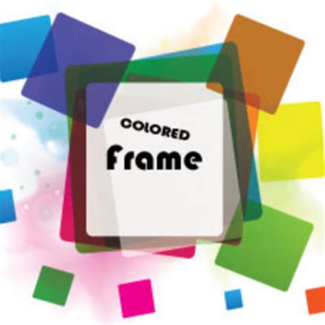 Colorful Frame Vector In Colorful Vector Graphic | FreeVectors