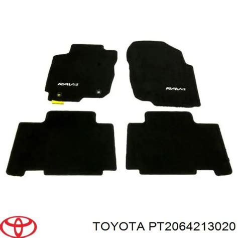 PT2064213020 Toyota килимок текстильний (к-т 4 шт, чорний rav 4)