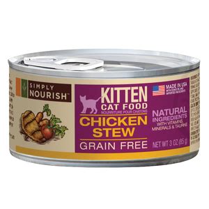 Simply Nourish Kitten Cat Food Grain Free Chicken Stew | Review ...