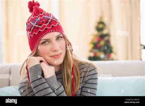 Pretty Blonde Sitting On Couch Hi Res Stock Photography And Images Alamy