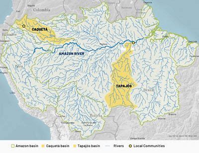 Bacias Do Rio Amazonas - Mapa Da Bacia Do Rio Amazonas