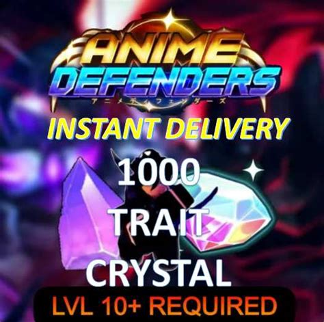 Anime Defenders X Trait Crystal Reroll Instant Delivery