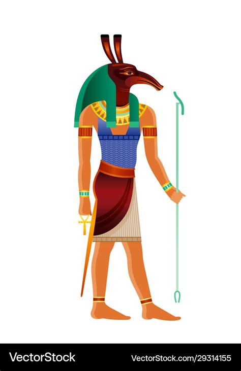 Seth egyptian god set ancient egyptian god Vector Image