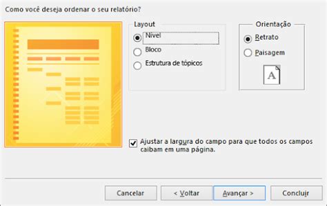 Criar um relatório no Access Microsoft Office Explica Info