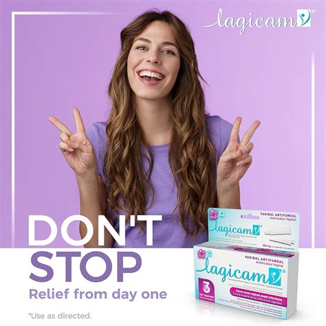 Lagicam Vaginal Yeast Infection Antifungal 3 Day Miconazole Nitrate