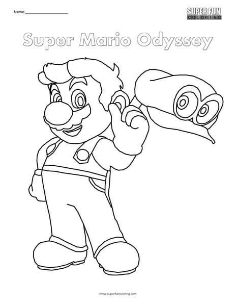 Super Mario Odyssey Printable Coloring Pages Bentleynkerr