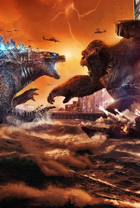 Godzilla Vs Kong New International Textless Poster By Rohitsehrawat On