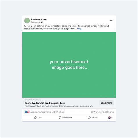 Facebook Ad Mockup 2022