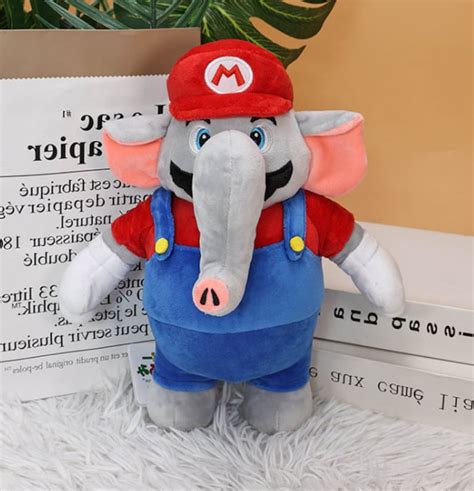 Wonder Elephant Mario Luigi Super Mario Plush Toy 30 Cm - Etsy