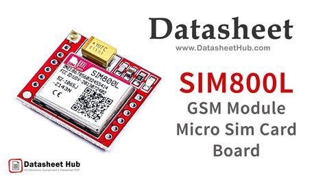 SIM800L GSM Module Pinout Datasheet Equivalent Circuit 60 OFF