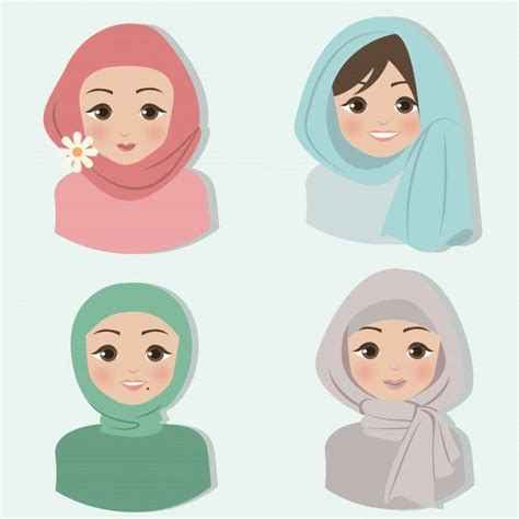 Hijab Premium Vector Premium Vector Freepik Vector Fashion Girl