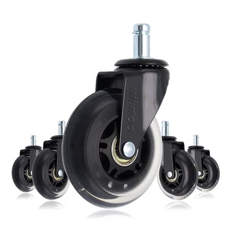 Buy Xiixtoo Office Chair Caster Wheels Set Of 5 Heavy Duty Safe