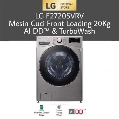 Jual MESIN CUCI LG F2720SVRV 20KG 20 KG FRONT LOADING Shopee Indonesia