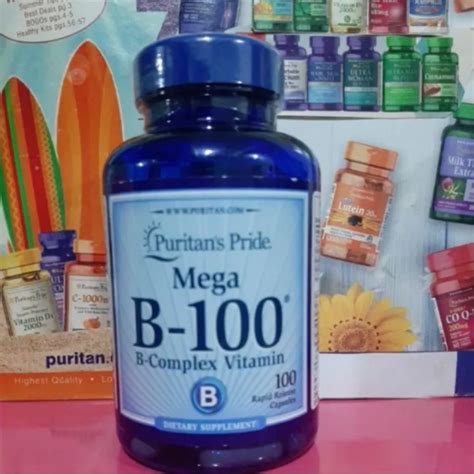 Mega B 100 Vitamin B Complex 100 Rapid Release Capsules EXPIRY June