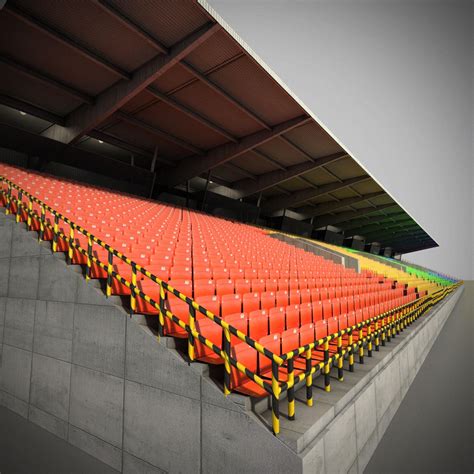 Stadium Auditorium Track Grandstand 3d Model 39 Max Free3d