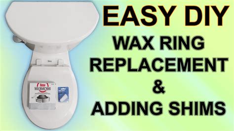 How To Replace A Toilet Wax Ring And Add Shims Youtube