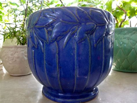 Blue McCoy Pottery Vase for Home Decor