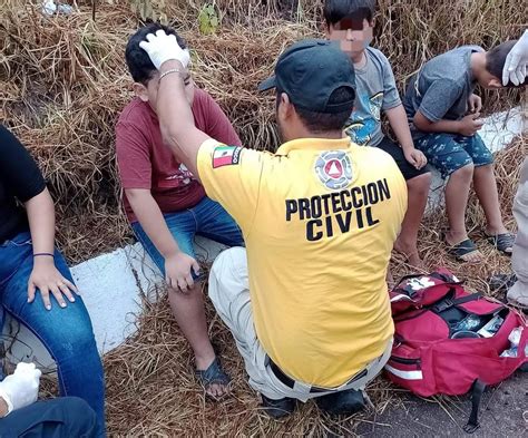 Percance Vial Sobre La Carretera M Xico En Escuinapa Deja Cuatro