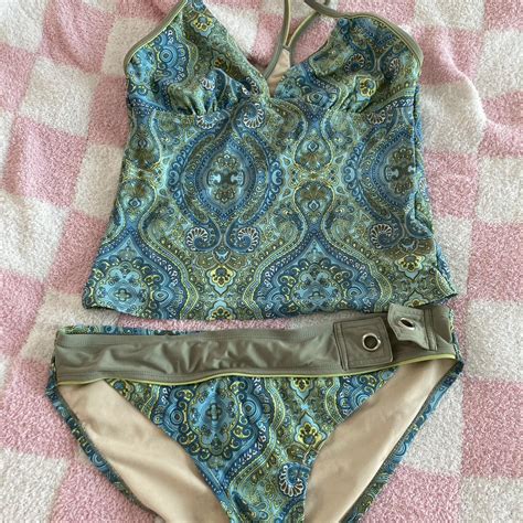 Athleta Paisley Bikini Size Medium Top And Large Depop