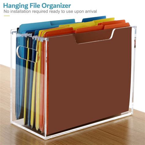 Snapklik DINGHUO Desktop Hanging File Organizer Acrylic File