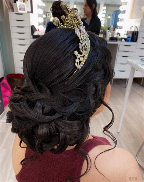 Brides are choosing braided updo hairstyles for their big day 16
