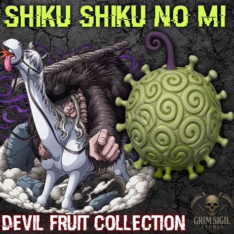 😈 Shiku Shiku no Mi - Doc Q Devil Fruit - One Piece・ 3D File for 3D