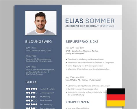 German Cv Template 3