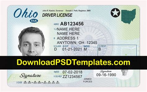 Editable blank drivers license template - ferjoomla