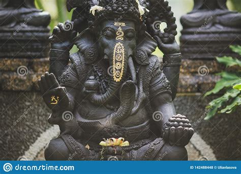 Statue Ganesha Island Bali Peace Stock Photo - Image of hiking ...