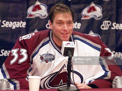 Columbus Colorado Avalanche Goalie Patrick Roy Talks To The Press