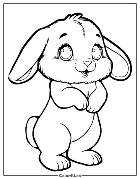 honey bunny coloring sheet   print