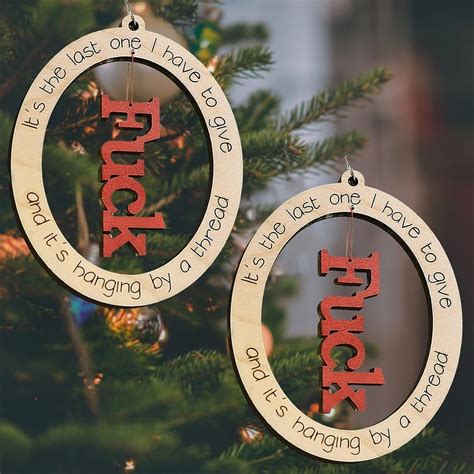 Amazon Pack Funny Christmas Ornament Last Fuck Prank Christmas