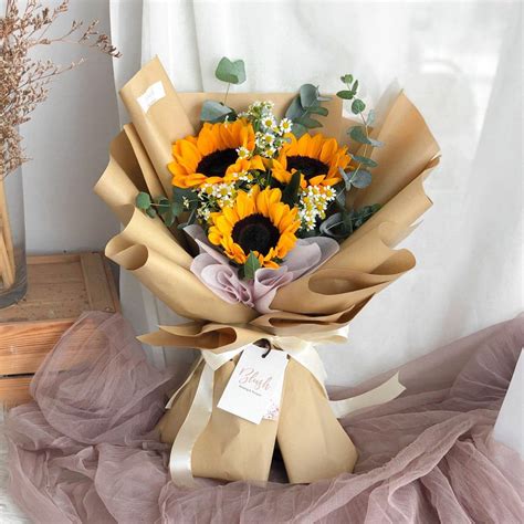 brighten  day   sunflower bouquet